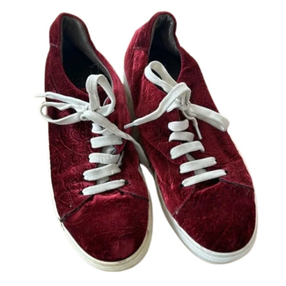 Barney’s New York Burgundy Sneaker. Made In Italy.